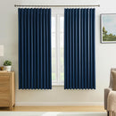 Pinch Pleated Curtains 63 Inches Long 2 Panels Set, Thermal Insulated Blackout Room Darkening Curtain for Bedroom,Window Draperies with Hooks(Navy Blue,72x63-inch) by TinyTreasures Baby Boutique