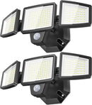 65W LED Flood Lights Outdoor, 6500LM, Waterproof, 6500K Motion Sensor Flood Lights Outdoor with Adjustable 3 Head Detected Floodlight for Outside Entryway Garage, Yard, Porch, 2Pack by GreenHaven Gardens