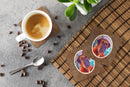 Tosa Inu Foam Coasters Set of 4 Cup Coasters for Indoor Outdoor, Tabletop Protection, Anti Slip, Mouse pad Material