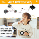 Stem Projects Toys for Boys age 8-12 12-14 Science Kit Building Own Bluetooth Speaker & FM Radio DIY Electronics Kit Science Experiments Kid 9-12 Boy Toys Birthday Gift 8 9 10 11 13 Year Old Teen Girl by TinyTreasures Baby Boutique