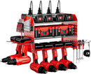 Power Tool Organizer with Charging Station, 6 Drill Holder Wall Mount, 3 Layer Garage Tool Organizer with Hooks, Screwdriver, Drill Bit Rack, Heavy Duty Utility Shelf for Garage, Gifts for Men by GreenHaven Gardens