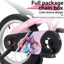 Fkznpj - 16" Sporty Kids Bike With Training Wheels And Stand Adjustable Saddle Suitable For Boys And Girls Aged 4 - 8 Years Tall Height 41 - 46" Available In A Variety Of Colors by HouseOfZazla
