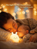 Night Light Kids, Cute Soft Glow Protect Eyes Deer Night Light Lamp with 30mins Timer Rechargeable Nightlight for Kids Children Women Girls Toddler Bedroom Bedside Livingroom by TinyTreasures Baby Boutique