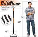 Garden Rake for Lawn Heavy Duty, 14 Tines Metal Rake with Thick Fiberglass Handle, 58 Inches by GreenHaven Gardens