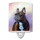 French Bulldog Ceramic Night Light Compact, UL-Certified, Ideal for Bedroom, Bathroom, Nursery, Hallway, Kitchen, 6x4x3, Multicolor
