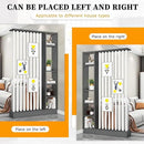 Wall Room Divider,Freestanding Room Divider with Shelves,Wood Room Divider Screen with Storage Cabinet, Wall Divider for Room Separation, for Home Office Decorative D 39.4×9.4×78.7in by CozyNest Decor