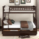 Bunk Bed With Drawers, Convertible Storage Bed by Unique Piece Furniture