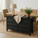 7 Drawer Dresser, Storage Chest - Black by HouseOfZazla