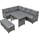 Tomax 5-Piece Outdoor Patio Rattan Sofa Set