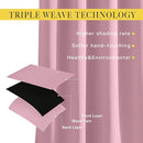 NICETOWN Blackout 80 inch Curtains for Doorway, Grommet Thermal Window Treatments Room Darkening Door Curtains for Bedroom/Home Family, Crystal Pink, W46 x L80, 2 Panels by TinyTreasures Baby Boutique