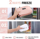 Small Cooler Bag Freezable Lunch Bag for Work School Travel,Leak-proof Small Lunch Bag,Small Insulated Bag For Kids/Adults,Freezer Lunch Bags,Freezable Snack Bag,Mini Lunch Bag 9.8x5.5x4 inches by TinyTreasures Baby Boutique