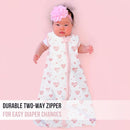 Mama Cheetah Baby Sleep Sack 0.5 TOG, Organic Cotton Baby Wearable Blanket with Two-Way Zipper, Swaddle Transition Baby Sleeping Bag for Newborn Infant Toddler Boy Girl, 6-12 Months by TinyTreasures Baby Boutique