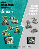 5in1 STEM AI Robot Toys Building Set, 478Pcs APP & Remote Control Engineering Erector Blocks for Kids Age 6-8, Coding Interactive Educational Christmas Birthday Gift for 10-12 Year Boys & Girls by TinyTreasures Baby Boutique