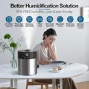 4.5L Humidifiers for Bedroom Large Room, Ultrasonic Cool Mist Humidifier with Stainless Steel Tank for Boiling Cleaning, Top Fill Humidifier with Smart Humidistat & Timer, Sleep Mode by TinyTreasures Baby Boutique