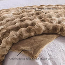 BENVWE Fluffy Faux Fur Throw Blanket for Couch - Soft, Plush, Thick, Cozy, Fuzzy Luxury Minky Bubble Blanket for Home Living Room Decor, Gifts for Women, Tie-dye Brown, 51" x 63", 1100GSM by CozyNest Decor