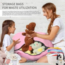 Bean Bag Chair for Adults 6FT,Soft Removable Cover for Teens/Girls Bedroom,Fluffy Giant Round Floor Beanbag Lounger Chairs (No Filler,Pink) by CozyNest Decor