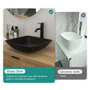 Artistic Vessel Sink With Faucet And Pop Up Drain - Matte Black by HouseOfZazla