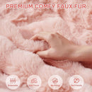 Modern Bean Bag Chair, Large Bean Bag Couch for Adults with Memory Foam Filled, Soft Faux Bunny Fur Lazy Chair for Living Room Bedroom Dorm Apartment, No Assembly Required, Pink by TinyTreasures Baby Boutique