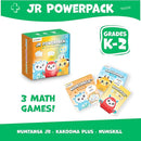 Kakooma JR PowerPack Math Games (Grades K-2) – Set of 3 Fun & Educational Card Games – Perfect for Home Learning, Fact Fluency & Enrichment by TinyTreasures Baby Boutique