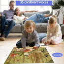 Jumbo Floor Puzzle for Kids, Large Jigsaw Puzzles 35 Piece for Kids Ages 3-5,Preschool Learning & Education Toys, Gifts for 4-8 Year Old Boys and Girls (Forest Animals 2) by TinyTreasures Baby Boutique