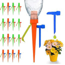 New Upgrade Plant Self Watering Spikes Devices, Plant Drip Irrigation System with Slow Release Control Valve Switch - Adjustable Watering Devices for Outdoor Indoor Garden Plants (16, Orange+Green) by GreenHaven Gardens