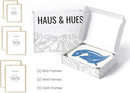 HAUS AND HUES Natural Wood Picture Frames - Set of 6 Frame Sets for Wall Collage, Gallery Wall Frame Set Assorted, Picture Frame Sets for Wall Collage (Two 8x10, Two 11x14, Two 12x16 Beige Frame) by CozyNest Decor