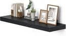Single Floating Shelves 36 inch Long, Large 10 in Deep Wall Shelves Heavy Duty 70 lbs for Bedroom, Bathroom, Living Room, Kitchen, Office, Modern Shelf Home Decor, Set of 1, Black by CozyNest Decor