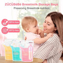 Breastmilk Storage Bags(180 Count)，8oz Milk Storage Bags for Breastfeeding，BPA Free with Easy Pour Spout, Self Standing, for Refrigeration and Freezing by TinyTreasures Baby Boutique