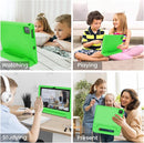 Kids Tablet 10.1 inch Android 14 Octa-Core 64GB 6000mAh Kids Space Parental Control 1280 * 800 HD Touchscreen Shockproof Case Dual Camera Gift for Toddler Children (Green) by TinyTreasures Baby Boutique
