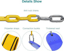 PACEARTH 2 Pack Swings Seats Holds 660lbs with 68.9 inch Anti-Rust Chains Plastic Coated 23.6 inch Tree Hanging Straps and Locking Buckles (Blue) by TinyTreasures Baby Boutique