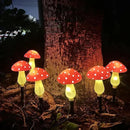 8-Pack Red Solar Mushroom Lamp, 8 Modes, Outdoor Waterproof, for Garden Decor, Christmas, Halloween, Yard, Lawn by CozyNest Decor
