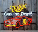 Neon Signs Beer Bar Club Bedroom Compatible For Miller Genuine Draft Car Glass Neon Signs for Office Hotel Pub Cafe Birthday Party Man Cave Neon Light Art Wall Lights 24 X 20 Inches by CozyNest Decor