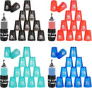 yeesport 48 Pcs Sport Stacking Cups, Sport Training Game for Challenge Competition, Plastic Stacking Cups, Classic Family Game for Kids and Adults, Red+Blue+Green+Black by TinyTreasures Baby Boutique