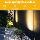 Solar Landscape Lights Outdoor, 3000K Dimmable Solar Pathway Lights, 500LM Solars Spot Light IP65 Waterproof for Walkway Lawn Yard, 2pcs by CozyNest Decor