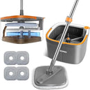 Mop and Bucket Set, Spin Mop with Separate Dirty Water System, Deep-Cleaning Mops for Floors, Versatile Mops for Walls by CozyNest Decor