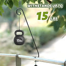 MIXXIDEA 2 Packs Heavy Duty Deck Rail Pole Deck Hook, Extensible and Adjustable Deck Hook for Hanging Bird Feeder, Plants, Suet Baskets,Wind Chimes,Lanterns by GreenHaven Gardens