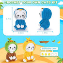Crochet Kit for Beginners, 3 Pack Duck Cat Crochet Kits with Step-by-Step Video Tutorials, Beginner Crochet Kit for Adults Kid, Crochet Animal Kit for Starters, DIY Craft Gift for Cat Lover by TinyTreasures Baby Boutique