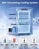 Wine Cooler Refrigerator - 26 Bottle 126 Can Mini Wine Fridge with Glass Door for Beer Soda Water Drink, Small Wine Cellar Beverage Refrigerator for Bedroom Office Home Bar Dorm, 3.2 Cu.Ft by CozyNest Decor