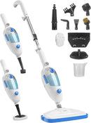 Steam Mop for Floor Cleaning, 10in1 Multi Purpose Handheld Steamer Cleaner Detachable for Vinyl, Laminate, Carpet, Tile Hard Floor Grout w/ 2 pad, 23ft Cord, 15oz Tank, Adjustable Steam & Height by CozyNest Decor