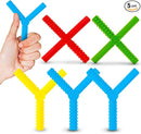 Gafly X’s and Y’s - 5 Pack Sensory Chew Toys for Autistic Children - Chewy Sticks for Sensory Kids - Autism Chew Toys for Toddlers & Kids - BPA-Free Silicone Chew Tubes for Sensory Needs by TinyTreasures Baby Boutique