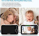 HelloBaby No WiFi Baby Monitor 5" Screen 30-Hour Battery Pan-Tilt-Zoom Video Upgrade with Camera and Audio, Night Vision, VOX, 2-Way Talk, 8 Lullabies and 1000ft Range, HB6550 by TinyTreasures Baby Boutique