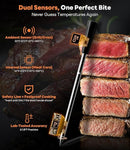 Wireless Meat Thermometer – Stable Bluetooth Smart Probe with ±1.8℉ Accuracy, 0.5s Fast Response & Long-Lasting Battery, IP67 Waterproof, App Controlled for Grill, Oven, Air Fryer by TinyTreasures Baby Boutique