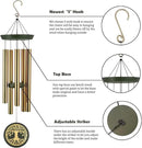 Gifts for Mom & Grandma - Outdoor Wind Chimes with Engraved Tree of Life, Large Patio Hanging Decor for Garden, Yard, Christmas, Anniversary Celebrations by CozyNest Decor