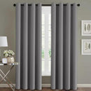 H.VERSAILTEX Blackout Room Darkening Curtains Window Panel Drapes - (Grey Color) - 2 Panels -52 inch Wide by 84 inch Long Solid Pattern, Grommet Top by CozyNest Decor