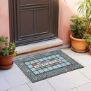 CHICHIC Rectangle Entrance Door Mat Large 18 x 30 Inch Entry Way High Traffic Area Doormat Front Door Rugs Outdoors Heavy Duty Welcome Mat, Non Slip Rubber Back Low Profile for Garage by CozyNest Decor