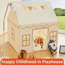 Playhouse Play Tent for Kids-Portable with Padded Mat, Star Lights, Carry Bag, Play Tent Indoor & Outdoor, Washable Kids Play House for Toddler by TinyTreasures Baby Boutique