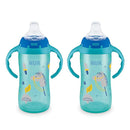 NUK Learner Cup, 10 oz, 2 Pack, 8+ Months – BPA Free, Spill Proof Sippy Cup by TinyTreasures Baby Boutique
