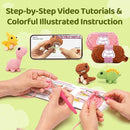 Mewaii Crochet Kit for Beginners – 5 Easy Dinosaur Crochet Kits with Step-by-Step Video Tutorials, Pre-Started Yarn, 40% Extra Yarn, Beginner Crochet Kit for Adults & Kids by TinyTreasures Baby Boutique