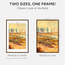 Homeforia 20 x 30 Walnut Frame, High End Dark Oak 20x30 Wooden Poster Frames with Mat 16x24, 20 x 30 Brown Wood Picture Frame Matted to 16 x 24, 30x20 Hanging Frame, Tempered Glass, Wall Kit, Set of 1 by CozyNest Decor