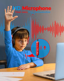 Kids Headphones Wired Toddler with Microphone, Over-Ear Headphones, 85/94dB Volume-Limiting, 3.5mm Jack, Foldable On-Ear Design - Safe & Comfortable for Learning & Entertainment by TinyTreasures Baby Boutique